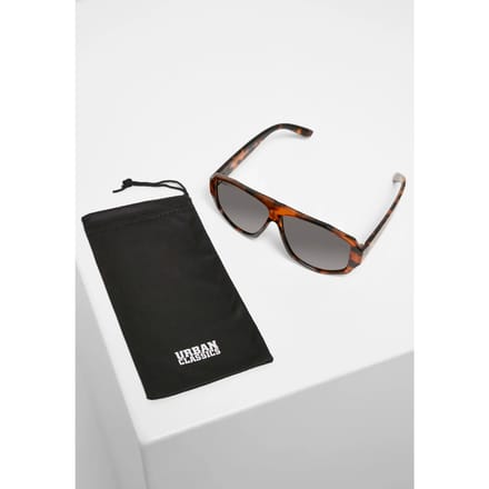 Urban Classics - 101 Sunglasses UC brown leo/black one size Zonnebril - Bruin/Zwart