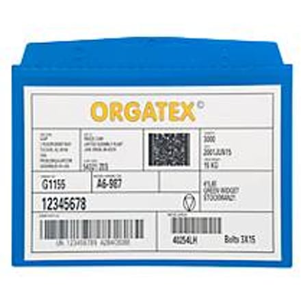 Orgatex magneethoezen, A6 liggend, blauw, 10 st.