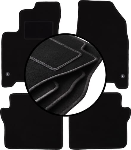 Complete set veloursmatten voor: Renault Koleos I SUV (2007-2016)