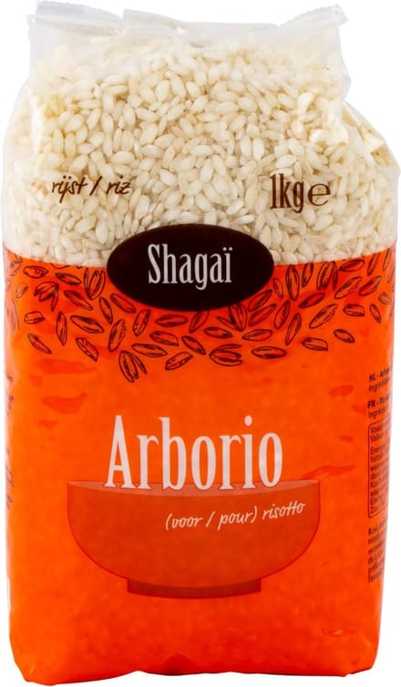 Shagaï Arborio risotto rijst - voor romige risotto - 1 kilo