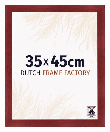 Fotolijst 35x45 cm - MDF - Wijnrood Geveegd - Praag
