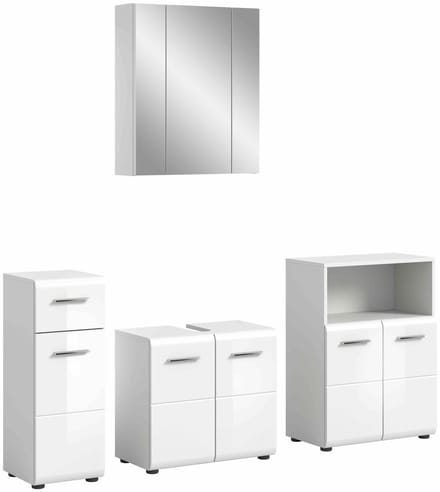 IJs badkamercombinatie wit hoogglans MDF TZ wit NB - 32x180x185cm