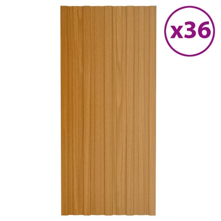 vidaXL - Dakpaneel - 36 - st - Naturel - 100 - x - 45 - cm - Verzinkt - staal