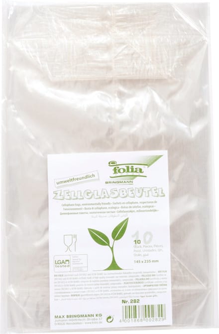 Cellofaanzak folia 145x235mm 10 stuks transparant | 10 stuks