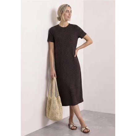 Midi-jurk met grafisch patroon
