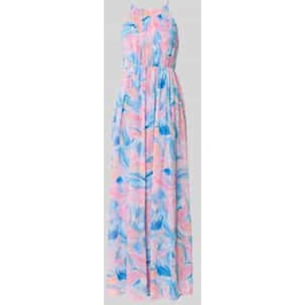 Maxijurk met plooien in allover-look