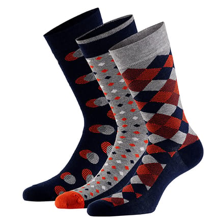 Bamboe fashion sokken met print (6-Pak) - 39/42