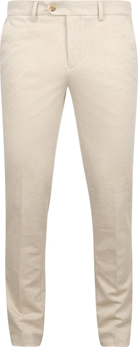 Suitable Das Pantalon Houndstooth Sand - Maat 48 - Heren