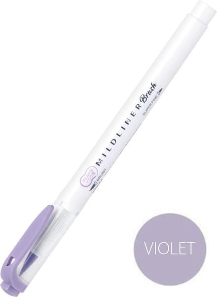 Zebra Mildliner Brush Pen - Mild Violet WFT8-MVI