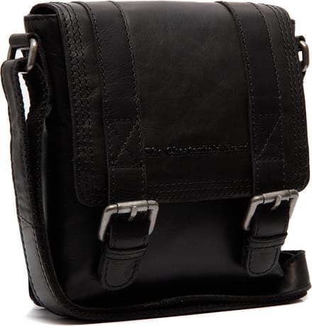 Chesterfield Ariano Waxed Pull Up Overslagtas - Zwart