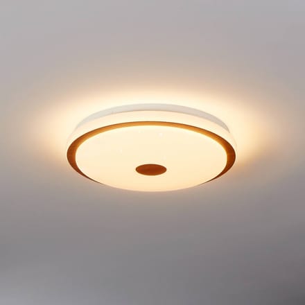 EGLO LED plafondlamp Lanciano 1 met afstandsbediening Ø38cm