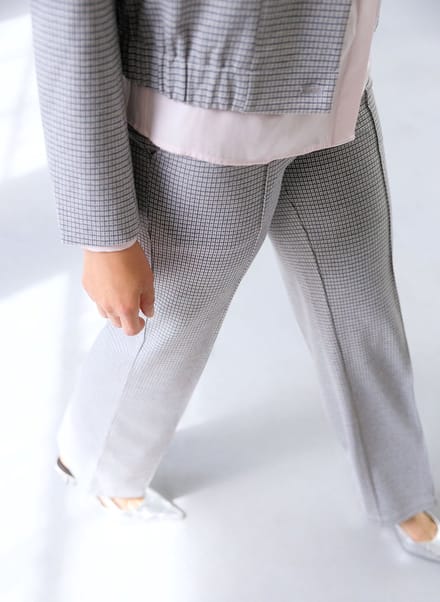 YEST Nayla Essential Bottoms - Light Grey/Multi col - maat 48