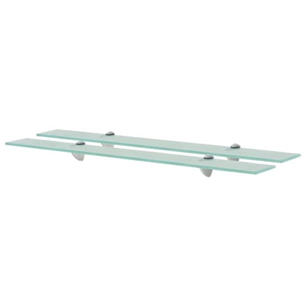 vidaXL - Schappen - zwevend - 2 - st - 80x20 - cm - 8 - mm - glas
