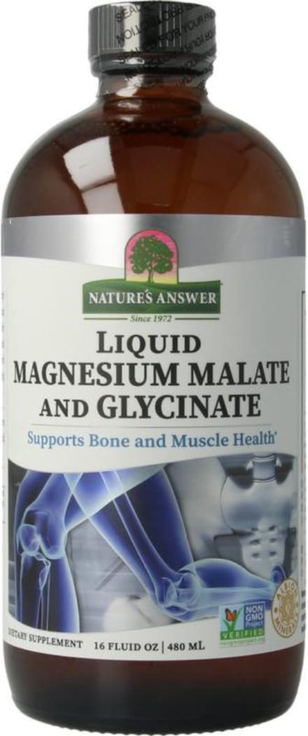 Vloeibare Magnesium Bisglycinaat & Malaat – Mandarijnsmaak (480 ml)