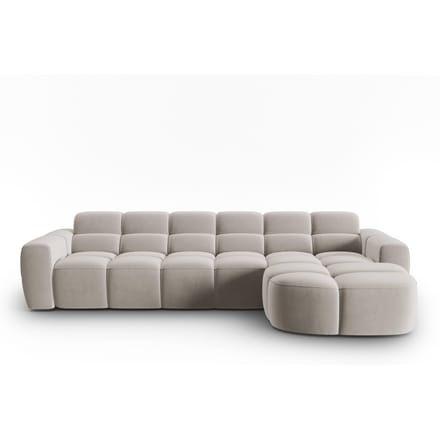 5-zits hoekbank Lisa rechts velvet | Micadoni