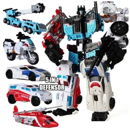 5-in-1 Transformatie Predaking Speelgoed Anime Devastator KO G1 Robot Actiefiguur Figuur Jongen Kinderen Kind Cadeau