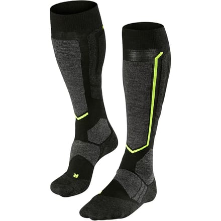 FALKE SB2 warm dik wol functioneel materiaal skisokken heren zwart - maat 42-43