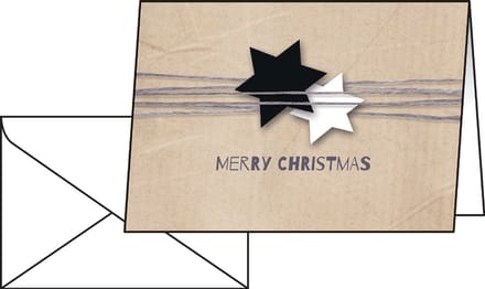 Kerstkaarten Sigel incl. - envelop Kerst Wrapping -