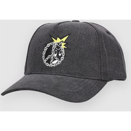 Adam Bomb Peace Chain Snapback Cap zwart