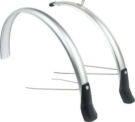 Eurofender Snello spatbordset 28" x 46 mm - Zilver