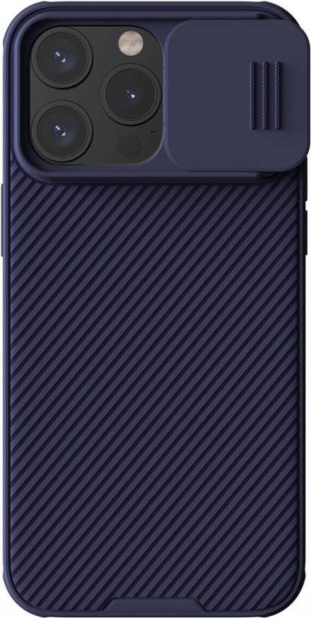 Geschikt voor Nillkin CamShield Apple iPhone 15 Pro Max Hoesje Camera Slider Paars
