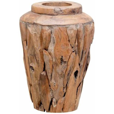 vidaXL - Decoratievaas - 40x60 - cm - massief - teakhout