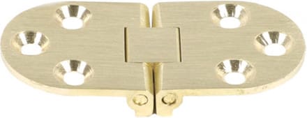 Tafelbladscharnier Messing 65 x 30 mm