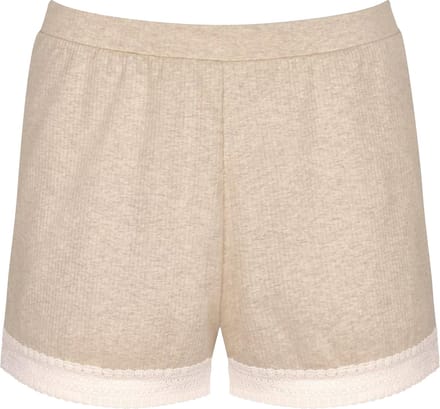 Sloggi Women GO Ribbed Short (1-pack) - dames boxer - beige melange