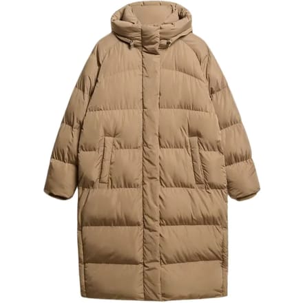 Superdry LONGLINE HOODED PUFFER JACKET Dames Jas - Maat L