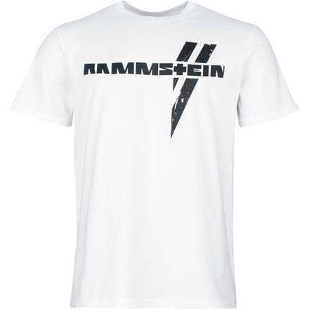 Rammstein T-shirt - Schwarzer Balken - S tot 5XL - voor Mannen - wit