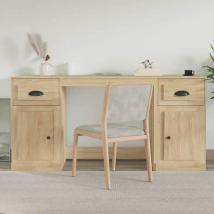 Bureau - Exclusief Huis - Sonoma Eiken - Technisch Hout - Geïntegreerde Opbergruimte