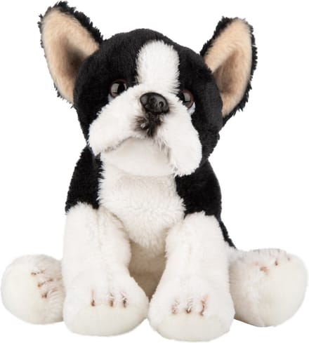 Knuffeldier Boston Terrier hond - pluche knuffel - 13 cm - huisdieren thema