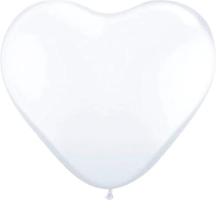 Folat BV Heart Balloons - White 8pcs.