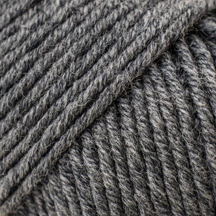 Brei-Haakgaren Luca-s - Supersoft 100% Merino - 06 - Middle Grey - Middengrijs - bol van 50 gram