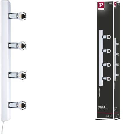 LED-spiegellamp Regula II E14 230V max. 4x40W dimbaar Chroom