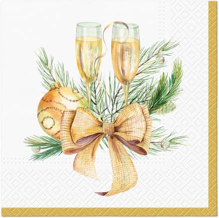 Lunch servetten Celebration time - PAW Decor - 33x33 cm