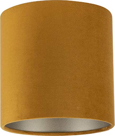 Uniqq Lampenkap velours goud Ø 20 cm – 20 cm hoog
