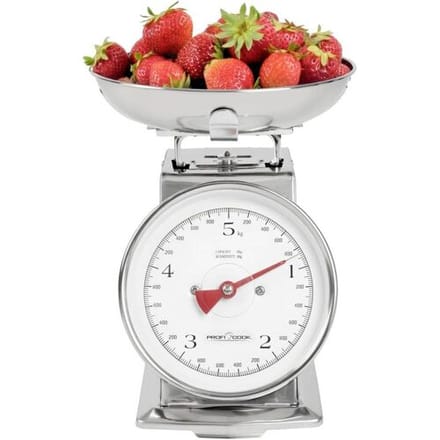 ProfiCook PC-KW 1247 - Keukenweegschaal met schaalverdeling - Weegbereik (max.): 5 kg -RVS