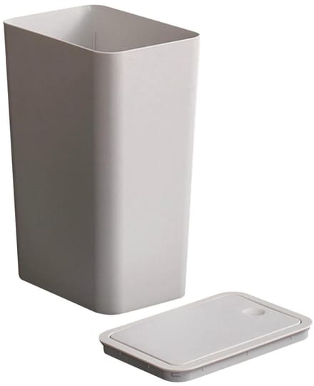Kleine Prullenbak - Afvalemmer Vuilnisbak - Ruimtebesparend Afval - Modern Design - 34 cm Hoog - Wit