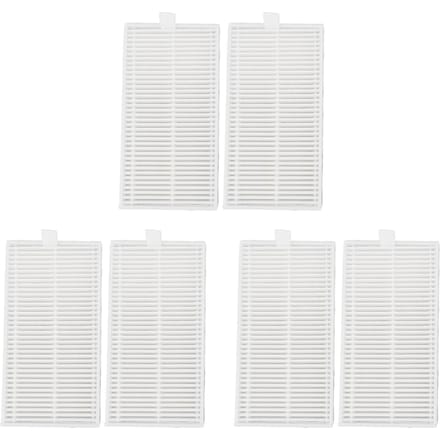 6 stuks Robotstofzuiger ABS Filters voor Midea V10 V12 W11 Perfecte Pasvorm Robotstofzuiger white