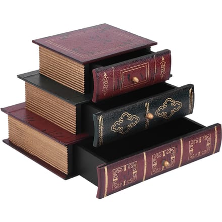 Modieuze boekvorm sieraden cadeau opbergkist box case houder organizer black