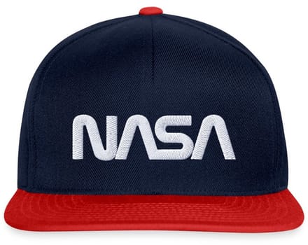 NASA Logo Wit Borduurwerk Snapback cap