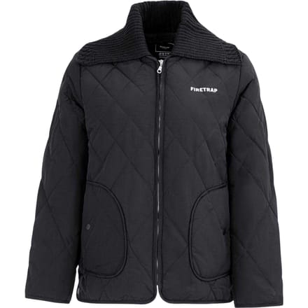 Firetrap Dames Gewatteerde Relaxed Fit Jacket (Zwart)
