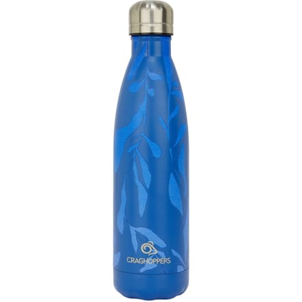 Craghoppers National Trust Bladbedrukking 500ml Waterfles (Donkere saffier)