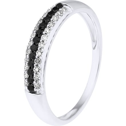 Alliance Black en White Diamonds 0.260 Cts White Gold