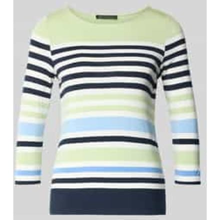 T-shirt van mix van viscose en elastaan met 3/4-mouw
