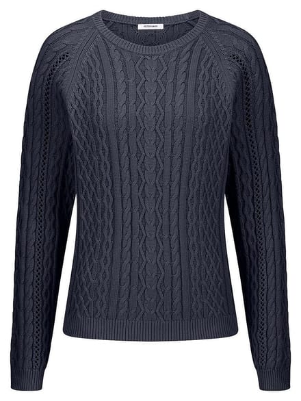 Trui ronde hals Van Peter Hahn blauw