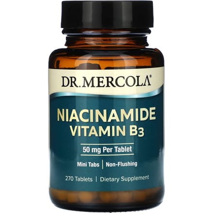 Dr. Mercola, Niacinamide Vitamine B3, 50mg, 270 tabletten