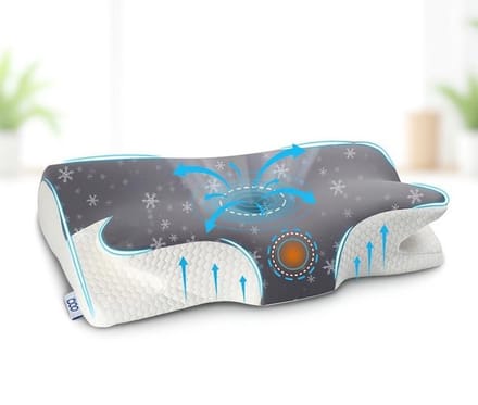 Maison Elara Traagschuim Neksteunkussen met Ergonomisch Ontwerp - Medium Stevigheid voor Comfortabele Slaap