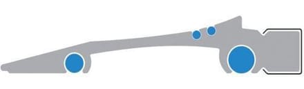 WEDO Snijliniaal, 300 mm, aluminium met stalen rand